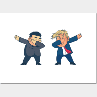 Witziges trump und kim jong-un peace shirt Posters and Art